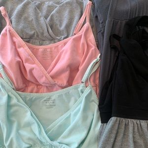 Lot of 5 Maternity Nursing Tops Nightgowns Size XL